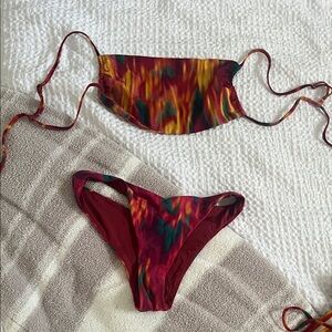 Colorful Tie-Dye Bikini Set